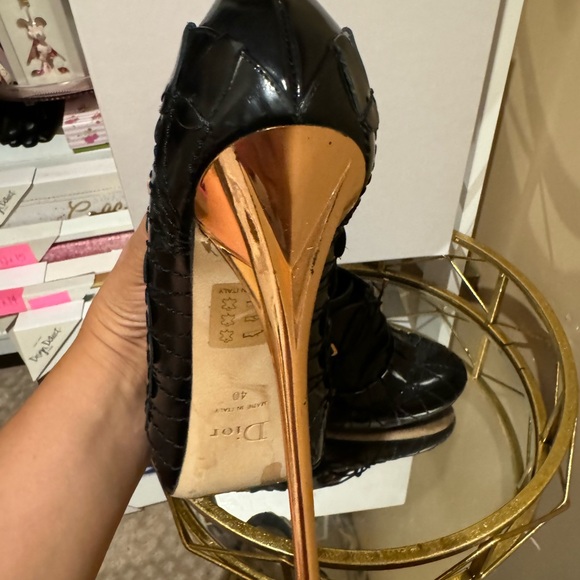 Christian Dior leather mules w/box - Picture 5 of 8